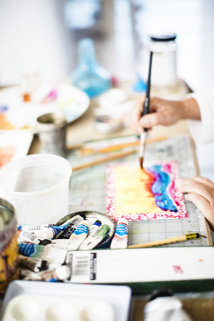 glo-process watercolor process